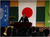 河野功副研究科長の挨拶