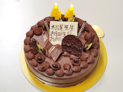 松尾助教のお誕生日会1